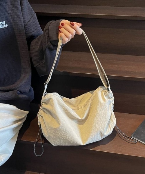 FreeZone ショルダーバッグ ドローストリングナイロンショルダーバッグ