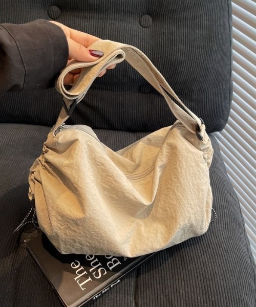 FreeZone ショルダーバッグ ドローストリングナイロンショルダーバッグ