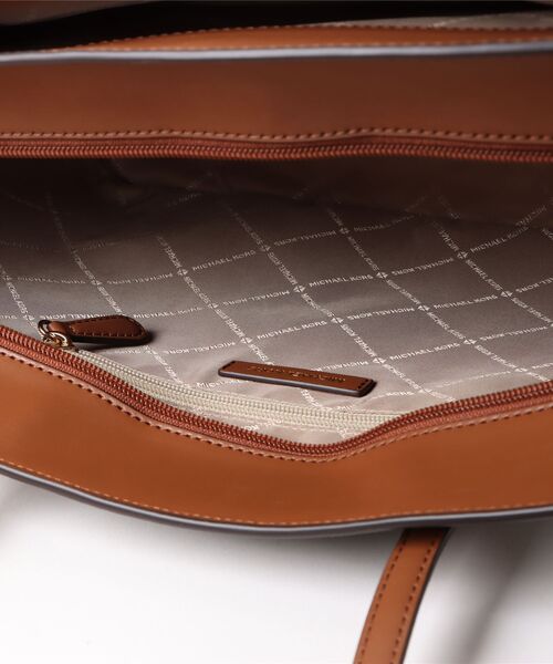 【新品未使用】MICHAEL KORS トートバッグ ブラウン/ホワイト マイケルコース MICHAEL KORS バック （ブラウン） -waja bazar
