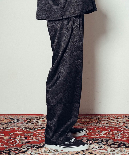 Subciety（サブサエティ） スラックス Paisley baggy slacks メンズ