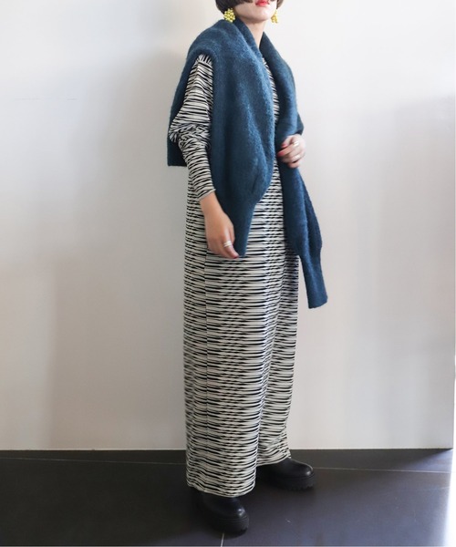 CITYSHOP 「CITYSHOP」 長袖ワンピース 38 ブラック系その他
