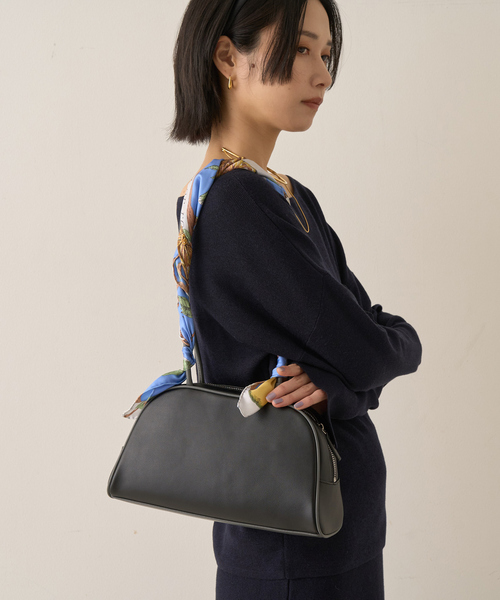 Rouge Vif（ルージュヴィフ）本革ボストンバッグ Rouge vif（ルージュ ヴィフ） ボストンバッグ パイピングロング