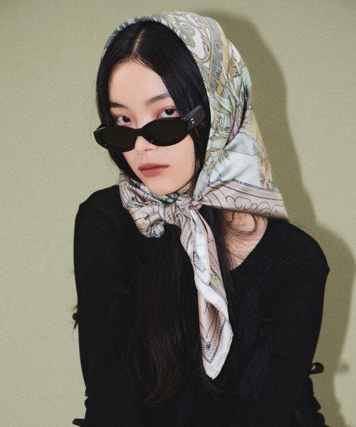 SWASH LONDON スカーフ バンダナ スカーフ シルクツイル 88*88