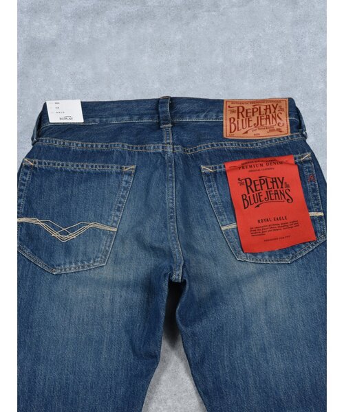 REPLAY ジーンズ 「REPLAY」 スリムフィットNEAAL ユーズド加工デニム