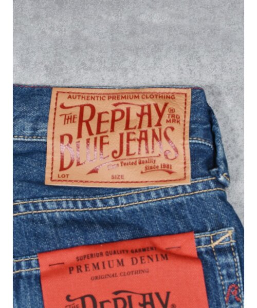 REPLAY ジーンズ 「REPLAY」 スリムフィットNEAAL ユーズド加工デニム