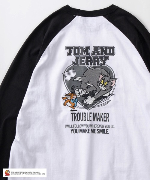 tシャツ 「72」「TOM＆JERRY/トムとジェリー」ハートデザイン