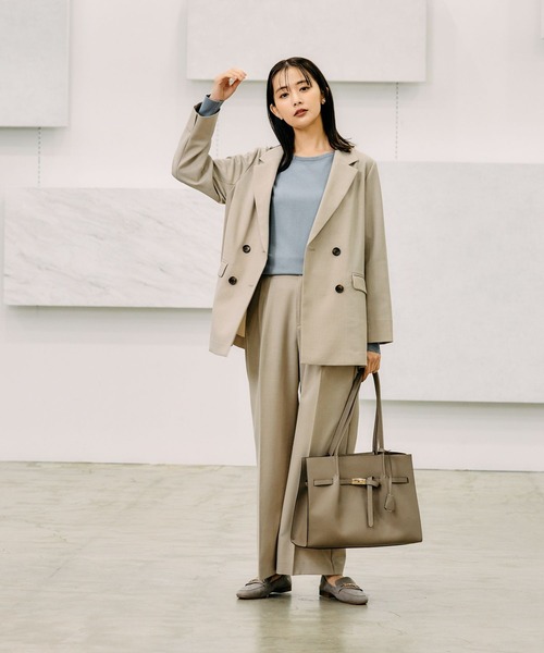 「GLOBAL WORK」 テーラードジャケット LARGE ブラック レディース