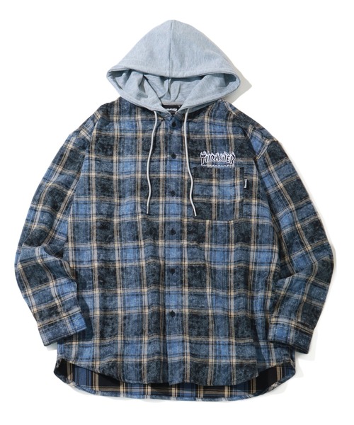 THRASHER シャツ 「THRASHER/スラッシャー」 フード付き ワン