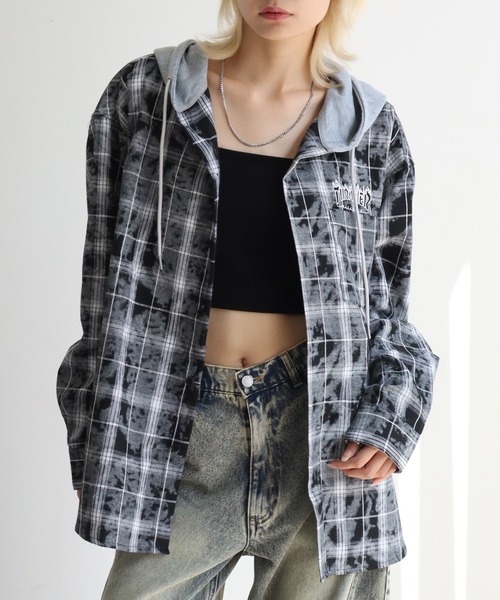THRASHER シャツ 「THRASHER/スラッシャー」 フード付き ワン
