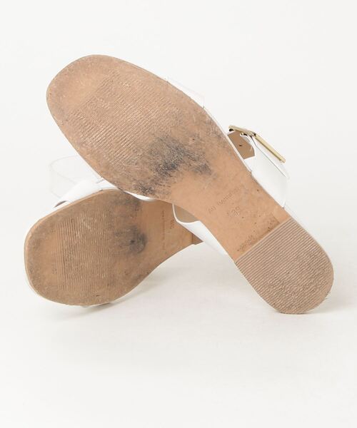 「Au BANNISTER」 フラットサンダル L ホワイト レディース_画像3