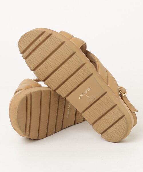 「MODE KAORI」 フラットサンダル L ベージュ レディース_画像3