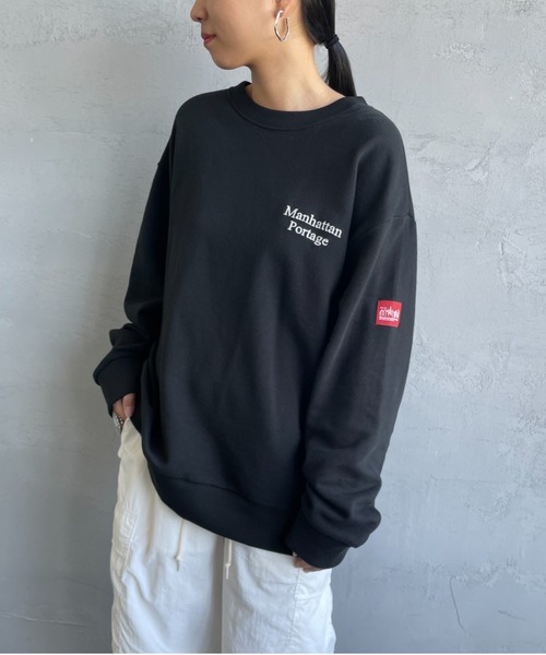 「Manhattan Portage」 スウェットカットソー S アイボリー レディース_画像9