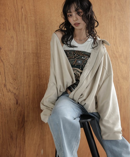 コート アウター フェイクスエードドルマンジャケット レディース