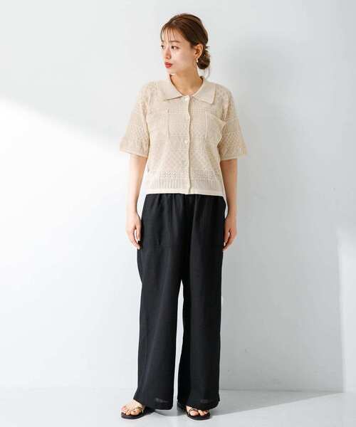 「URBAN RESEARCH Sonny Label」 ニットカーディガン FREE オフホワイト レディース_画像8