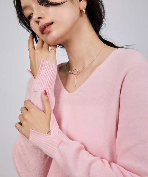 ROPE'（ロペ） ニット セーター カシミヤVネックニットプルオーバー