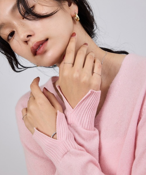 アルベロベロニットセーター pinkroseです。 DRESKIP（ドレスキップ） ニット セーター 肌触り柔らか ベロアモール