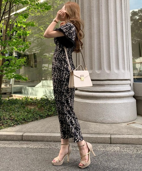 「LIPSERVICE」 半袖ワンピース M ブラック レディース_画像9