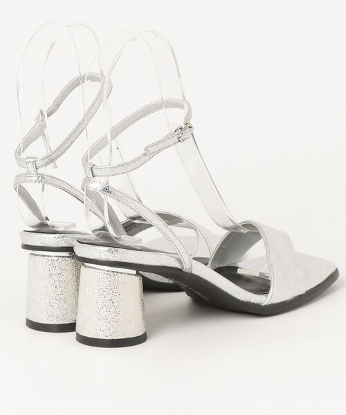 「ODETTE E ODILE」 ヒールサンダル 23cm シルバー レディース_画像2