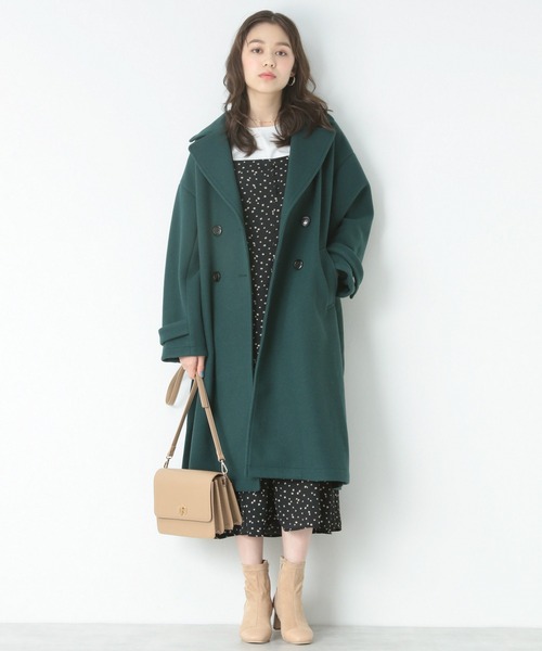 Heather（ヘザー） チェスターコート FREE グリーン レディース