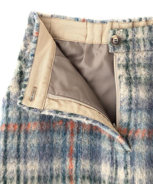 human woman（ヒューマンウーマン） スカート シャギーチェック