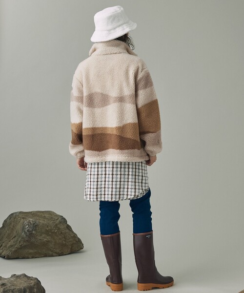 AIGLE（エーグル） ブルゾン アウター ジップアップシェルパフリース