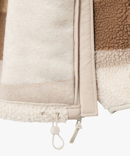 ブルゾン アウター ジップアップシェルパフリース ジップアップボアブルゾン レディース