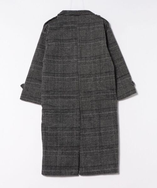 BLANC FICELLE コート アウター グレンチェック 裏地キルティング