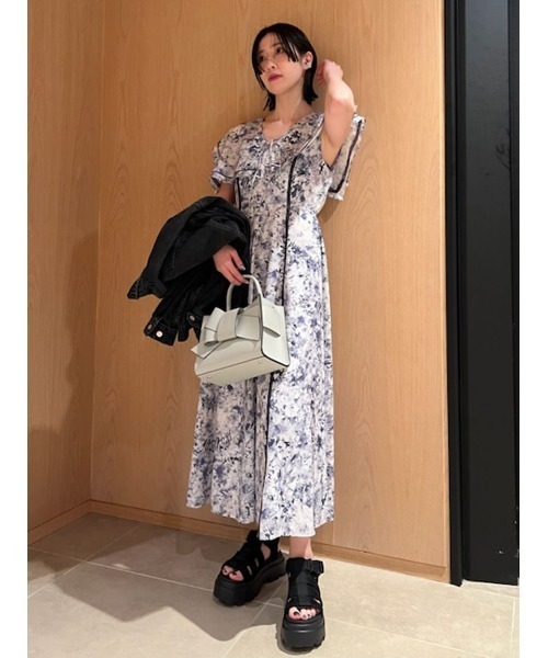 FRAY I.D（フレイ・アイディー） ノースリーブワンピース 1 パープル