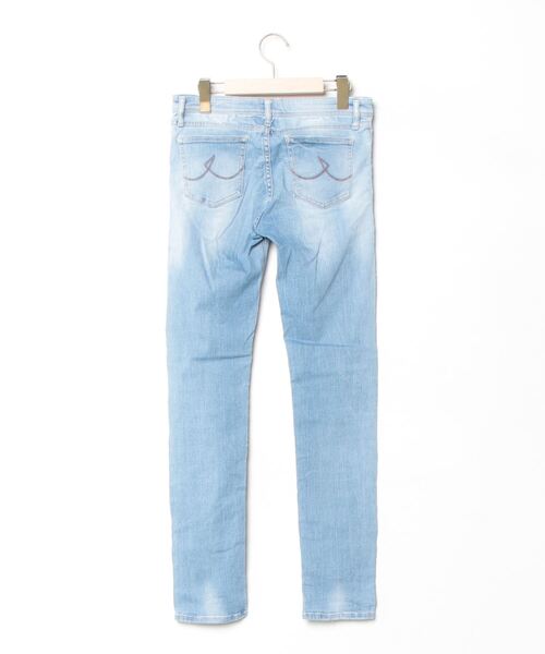 「BROWN LABEL」 スキニーデニムパンツ 63 ブルー レディース_画像2