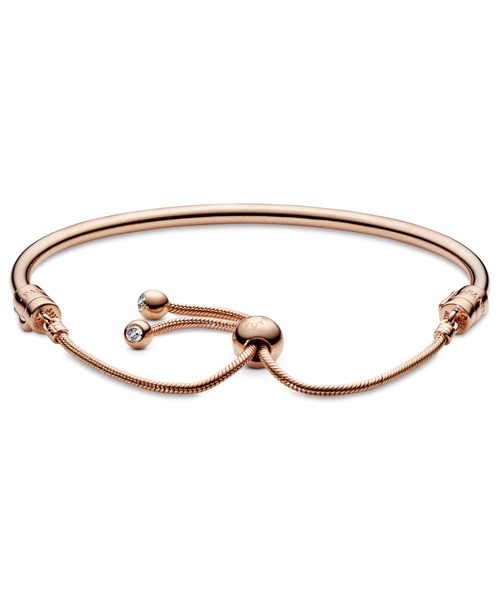 【早い者勝ち】 Pandora ピンクゴールド バングル PANDORA（パンドラ） ブレスレット Pandora Moments バングル （ピンク