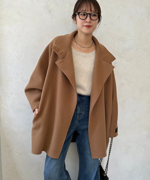 DouDou（ドゥドゥ） コート アウター ダブルフェイスドルマンコート