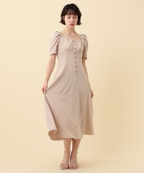 「DEICY」 半袖ワンピース 0 グレー レディース_画像3