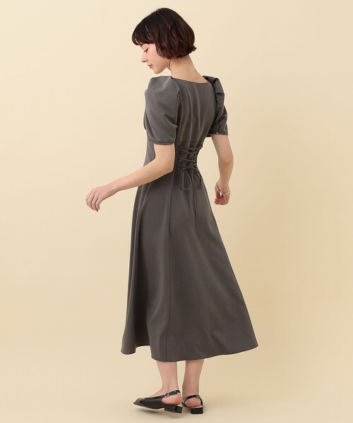 「DEICY」 半袖ワンピース 0 グレー レディース_画像4