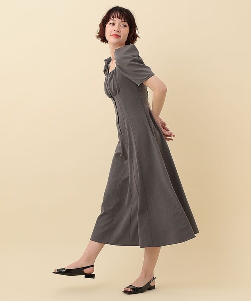 「DEICY」 半袖ワンピース 0 グレー レディース_画像5