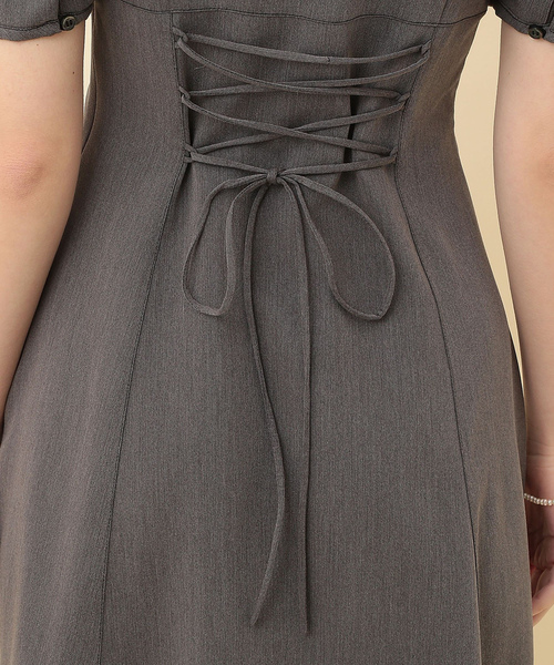 「DEICY」 半袖ワンピース 0 グレー レディース_画像6