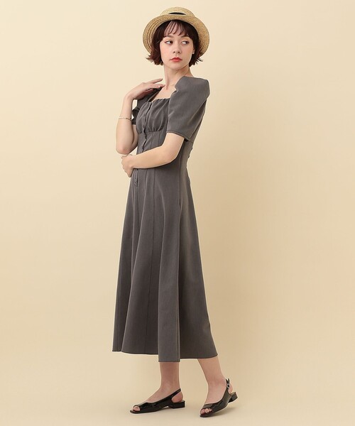 「DEICY」 半袖ワンピース 0 グレー レディース_画像7