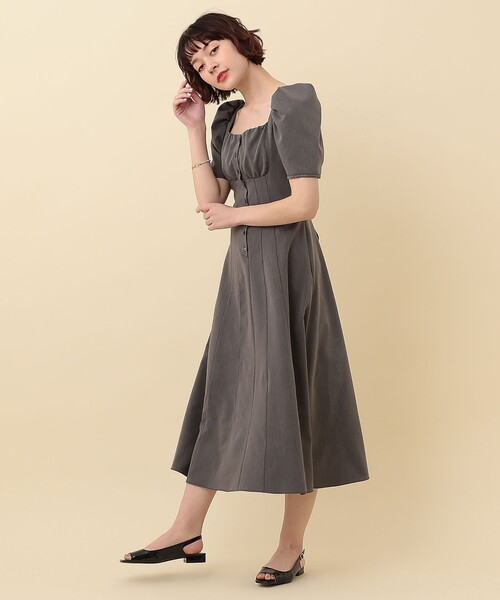 「DEICY」 半袖ワンピース 0 グレー レディース_画像9