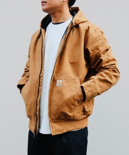 Carhartt カーハート ブルゾン ジャケット カーキー Carhartt（カーハート） ブルゾン アウター ダックキルト裏地付