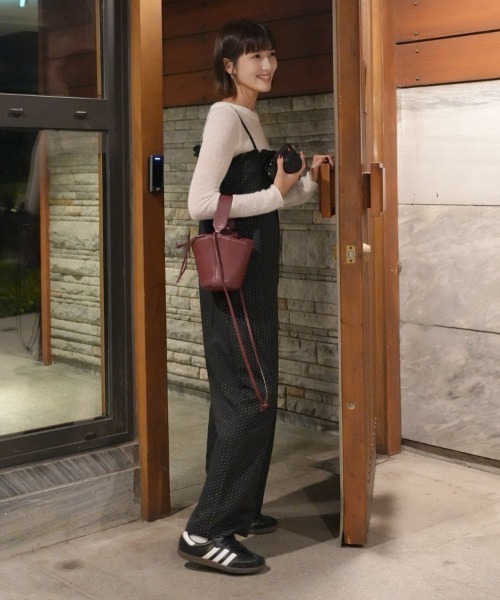 DONOBAN（ドノバン） サロペット オーバーオール ドットフリル