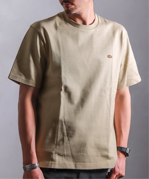 「LACOSTE」 半袖Tシャツ 4 ベージュ メンズ_画像3