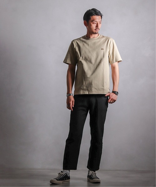 「LACOSTE」 半袖Tシャツ 4 ベージュ メンズ_画像5
