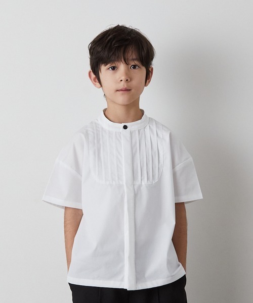 「riziere」 「KIDS」半袖ブラウス 140 ホワイト キッズ_画像4