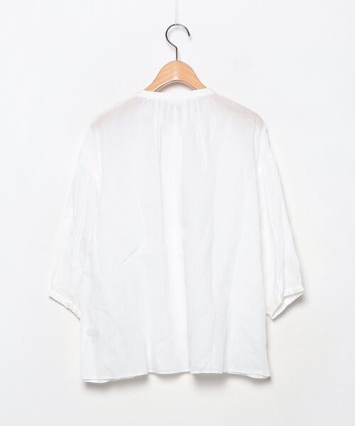 「LE GLAZIK」 7分袖ブラウス 36 ホワイト レディース_画像2