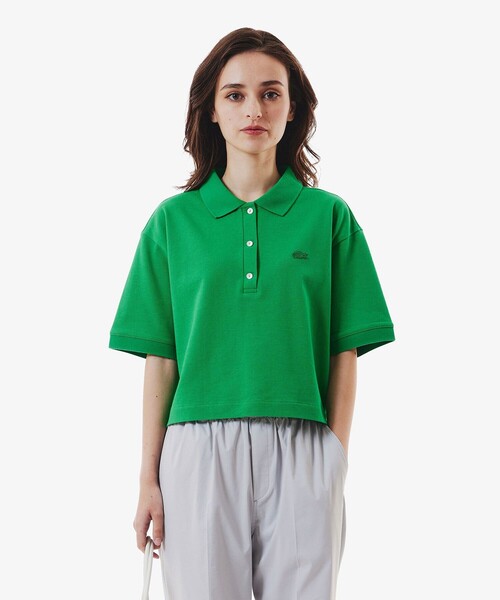 LACOSTE（ラコステ） 半袖ポロシャツ 34 グリーン レディース