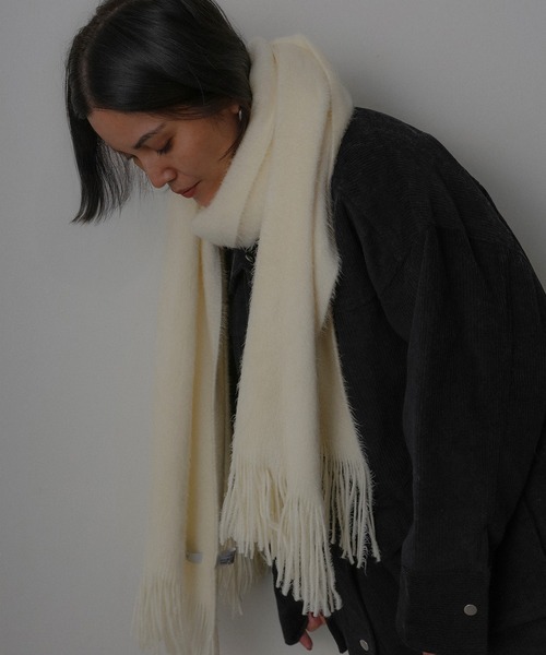 Floran マフラー ストール アクアミノ ラッセルミンク起毛 マフラー