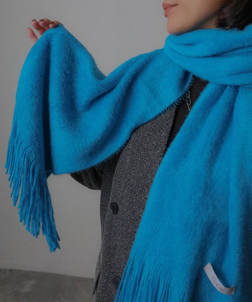 Floran マフラー ストール アクアミノ ラッセルミンク起毛 マフラー