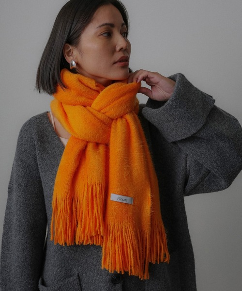 Floran マフラー ストール アクアミノ ラッセルミンク起毛 マフラー