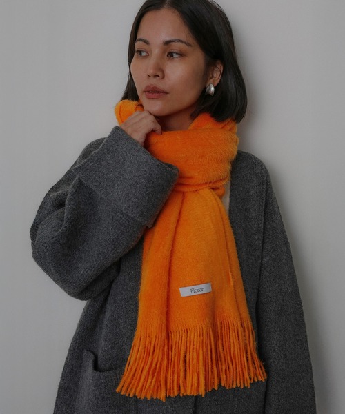 Floran マフラー ストール アクアミノ ラッセルミンク起毛 マフラー