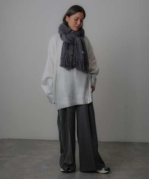 Floran マフラー ストール アクアミノ ラッセルミンク起毛 マフラー