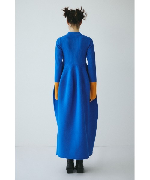 HeRIN.CYE ワンピース Bi color knit dress バイカラーニットドレス
